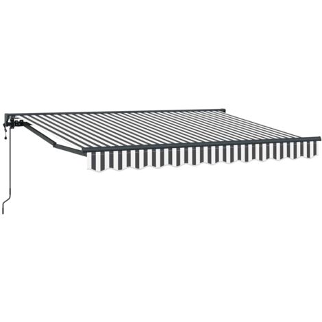 Toldo Retráctil Eléctrico Antracita y 2,5 x 2 m