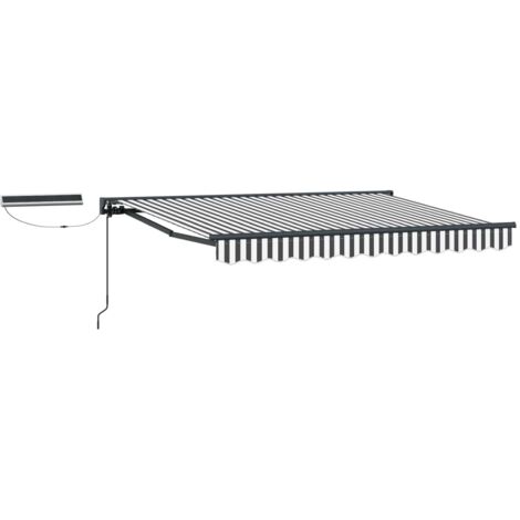 Toldo Retráctil Eléctrico Antracita y 3 x 2,5 m
