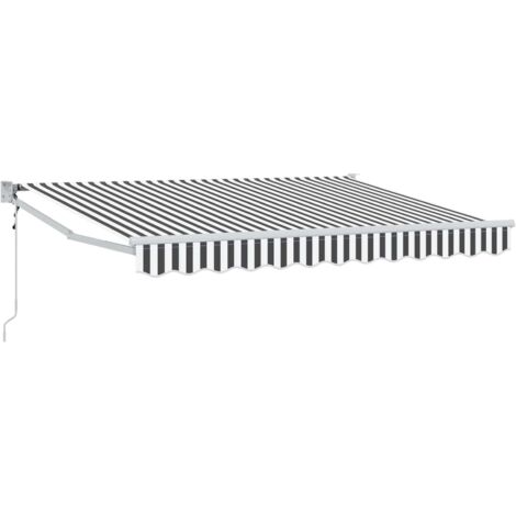 Toldo Retráctil Eléctrico Antracita y 3,5 x 2 m