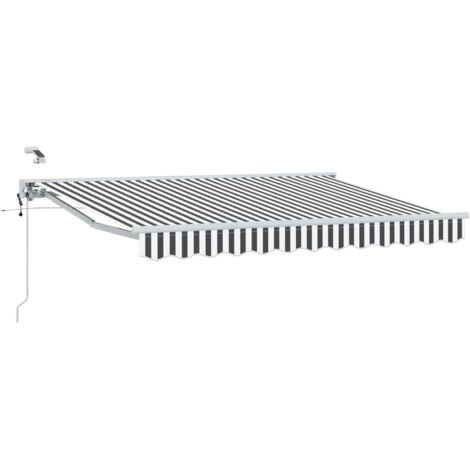 Toldo Retráctil Eléctrico Antracita y 3,5 x 2 m