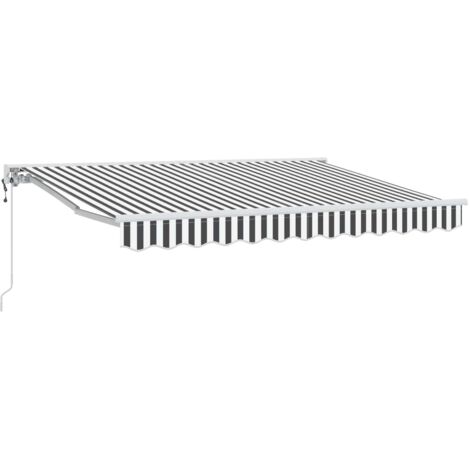 Toldo Retráctil Eléctrico Antracita y 3,5 x 2,5 m