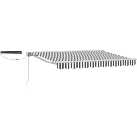 Toldo Retráctil Eléctrico Antracita y 3,5 x 2,5 m