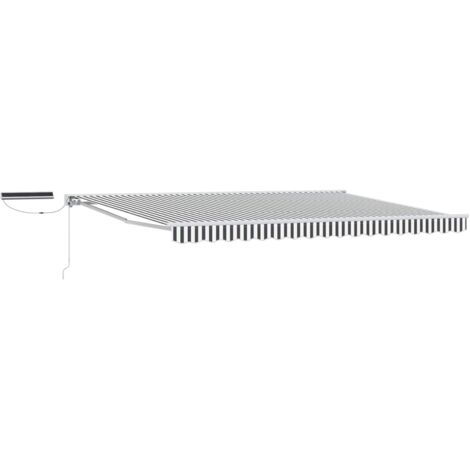 Toldo Retráctil Eléctrico Antracita y  4 x 2 m