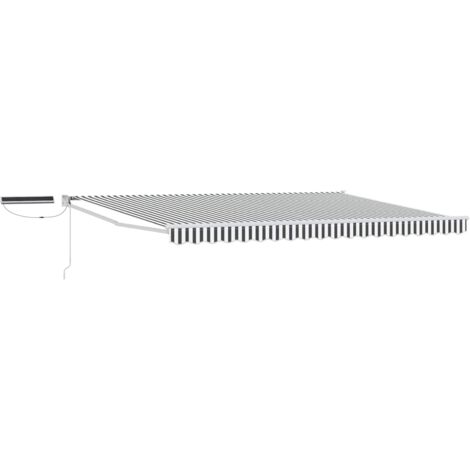 Toldo Retráctil Eléctrico Antracita y 4 x 3 m