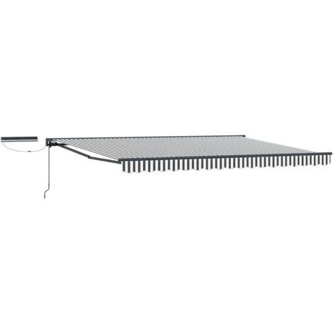 Toldo Retráctil Eléctrico Antracita y  4,5 x 3 m