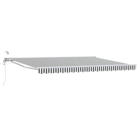 Toldo Retráctil Eléctrico Antracita y 4,5 x 3,5 m