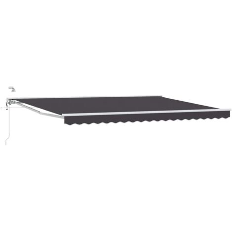 Toldo Retráctil Eléctrico Antracita y  5 x 3,5 m