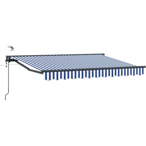 Toldo Retráctil Eléctrico Azul, , Antracita 3,5 x 2 m