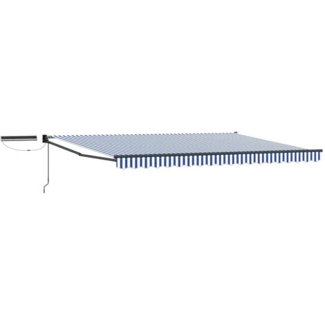 Toldo Retráctil Eléctrico Azul, , Antracita 4,5 x 3 m