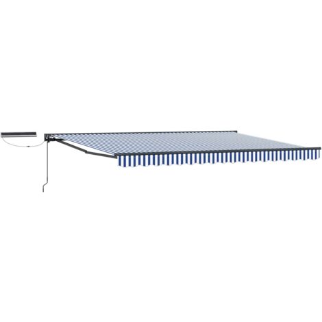 Toldo Retráctil Eléctrico Azul, , Antracita 4,5 x 3,5 m