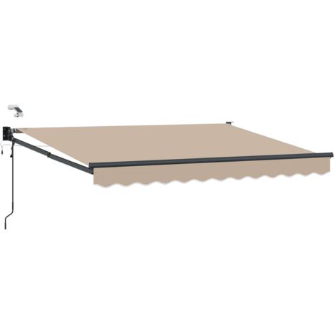 Toldo Retráctil Eléctrico Beige 3 x 2,5 m