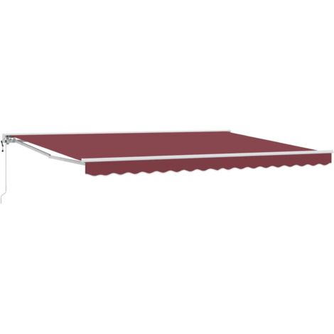 Toldo Retráctil Eléctrico Burdeos 4 x 3 m