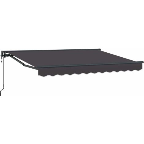Toldo Retráctil Eléctrico Gris antracita 2,5 x 2 m
