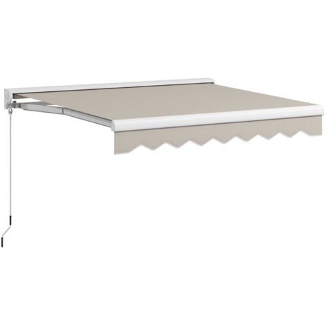 Toldo Retráctil Eléctrico o Manual 250x200 cm con Mando a Distancia Manivela Manual y Marco de Aluminio Toldo Portátil para Ventana Puerta Terraza