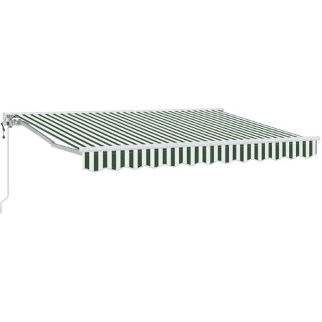 Toldo Retráctil Eléctrico Verde y 3 x 2,5 m
