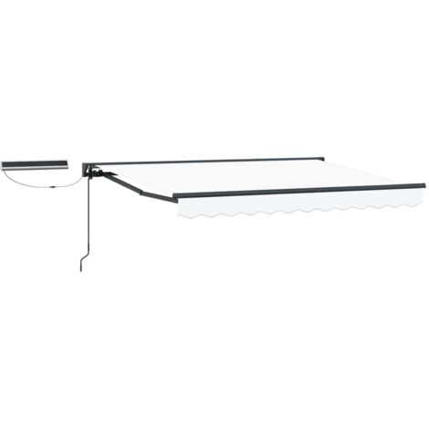 Toldo Retráctil Eléctrico  y Antracita 3,5 x 2,5 m