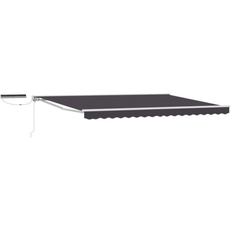 Toldo Retráctil Eléctrico  y Antracita 4 x 3,5 m