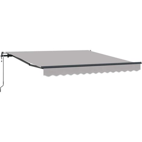 Toldo Retráctil Gris claro 300 x 250 cm tela