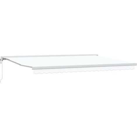 Toldo Retráctil Manual 500 x 300 cm Tela, Metal vidaXL