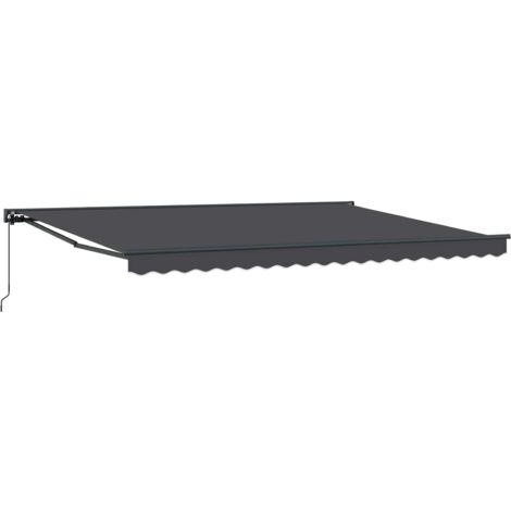Toldo retráctil manual Antracita 4 x 3,5 m