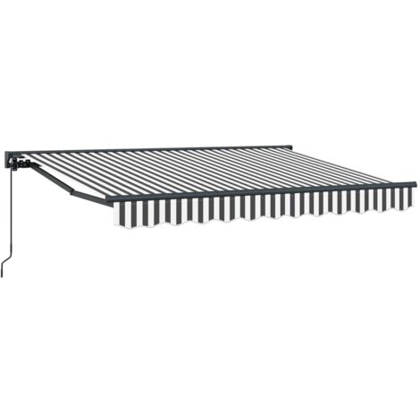 Toldo retráctil manual Antracita y 2,5 x 2 m