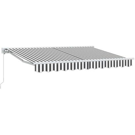Toldo retráctil manual Antracita y 3,5 x 2,5 m