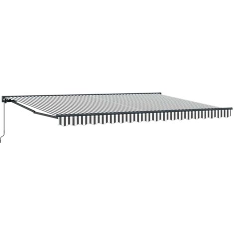 Toldo retráctil manual Antracita y 4,5 x 3,5 m