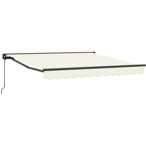 Toldo Retráctil Manual Crema 300x250 cm tela