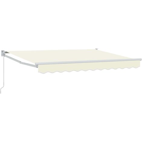 Toldo retráctil manual Crema 3,5 x 2 m