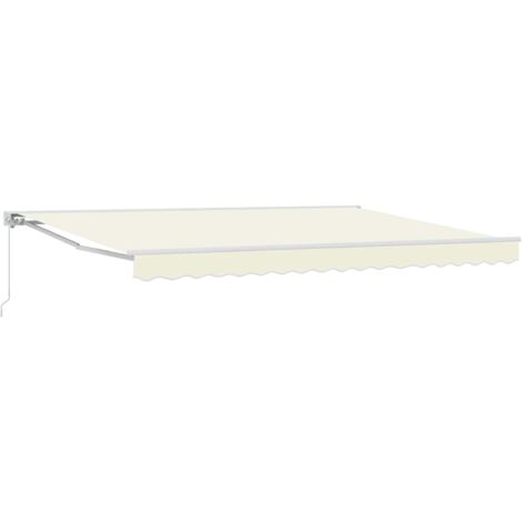 Toldo retráctil manual Crema 4 x 3 m