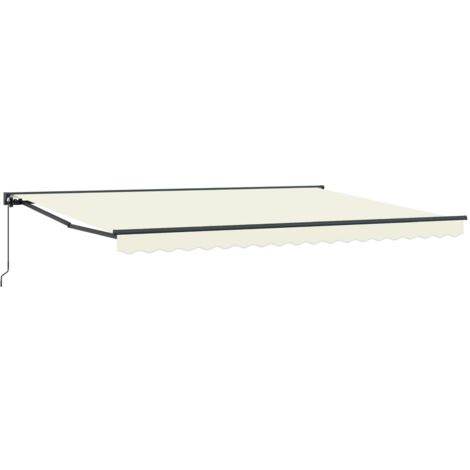 Toldo retráctil manual Crema 4,5 x 3,5 m