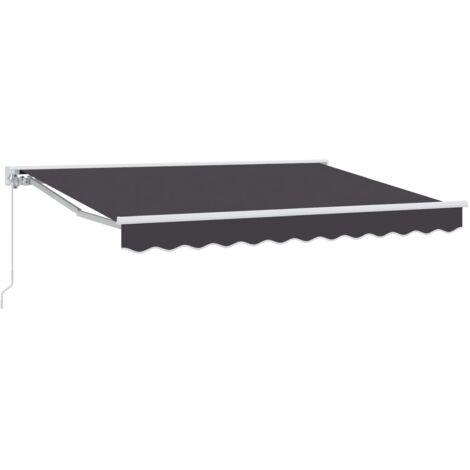 Toldo retráctil manual Gris antracita 3 x 2,5 m
