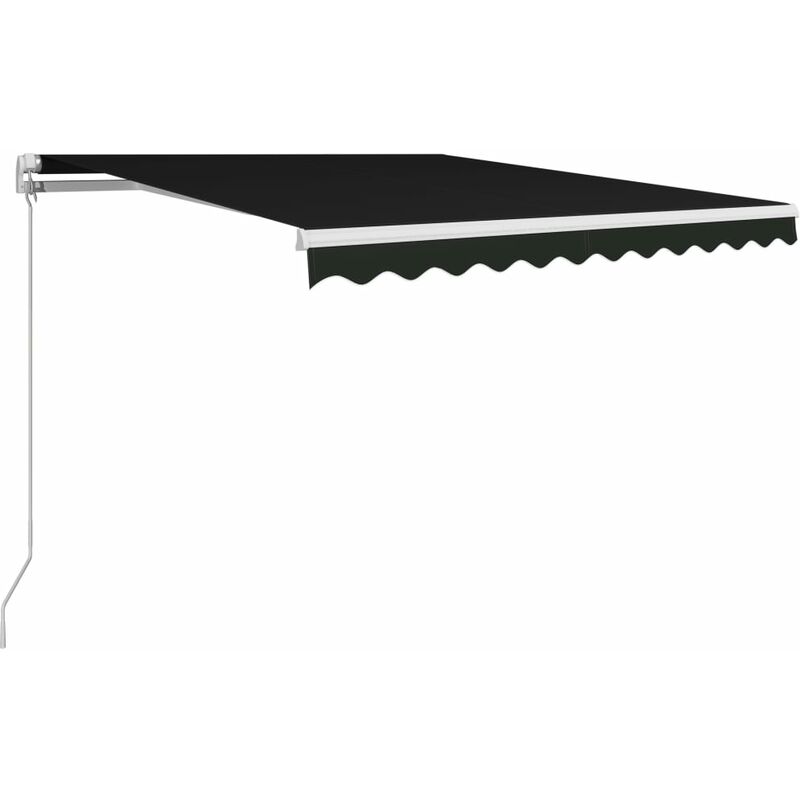 

Toldo retráctil manual gris antracita 300x250 cm - Antracita - Vidaxl