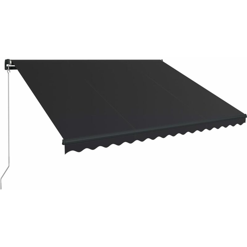 

Toldo retractil manual gris antracita 400x300 cm