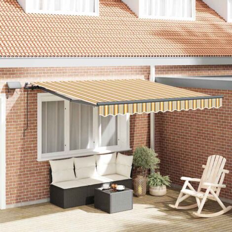 Toldo Retráctil Manual Multicolor 300 x 250 cm tela