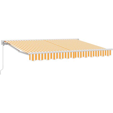 Toldo retráctil manual Naranja 3,5 x 2,5 m
