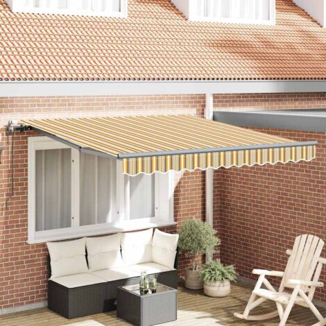 Toldo Retráctil Multicolor 350 x 250 cm tela