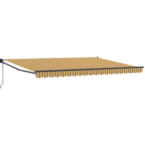Toldo Retráctil Multicolor 450 x 300 cm Poliéster y metal