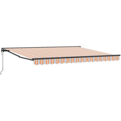 Toldo Retráctil Rayas Multicolor 400x300 cm tela