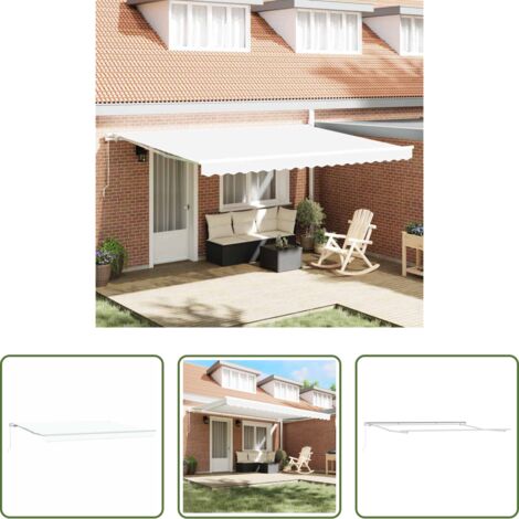 Toldo retráctil -  Toldo Manual 450 x 350 x 165 cm Poliéster