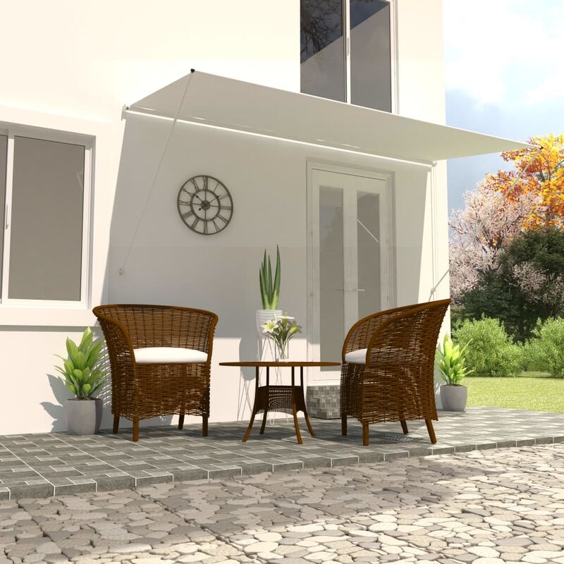 

Toldo retráctil 400x150 cm crema - Crema