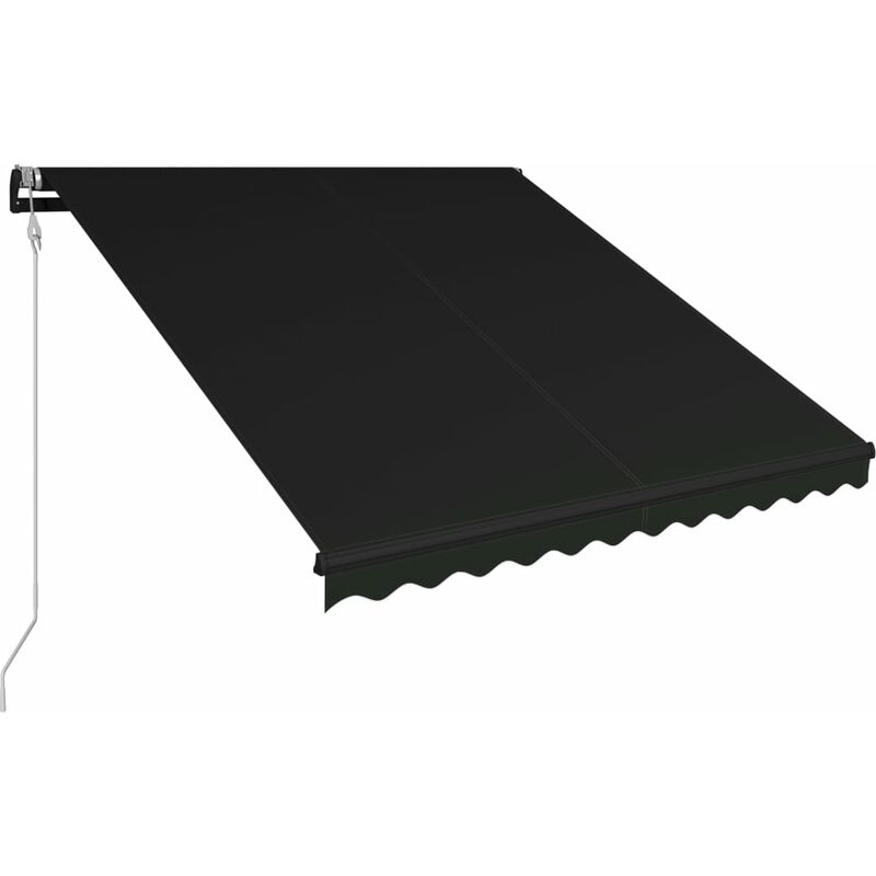 

Toldo retráctil automático gris antracita 300x250 cm