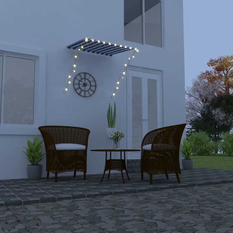 

Toldo retráctil con LED azul y blanco 200x150 cm - Azul