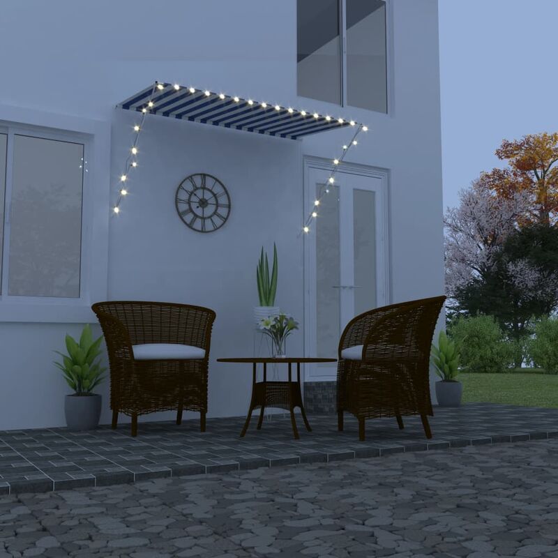 

Toldo retráctil con LED azul y blanco 250x150 cm - Azul