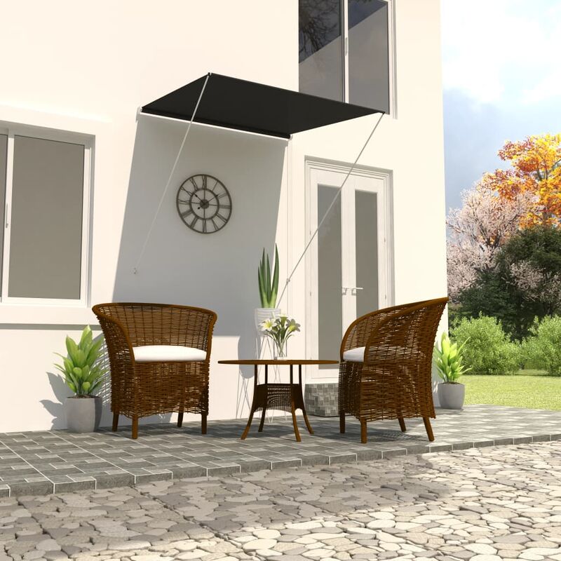 

Toldo retráctil gris antracita 100x150 cm - Gris