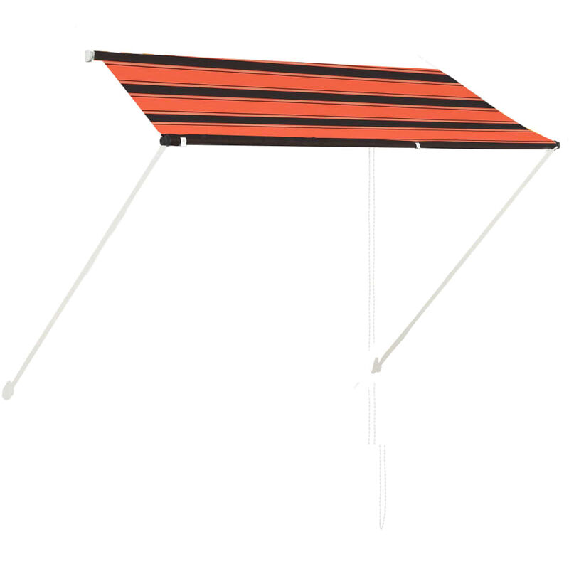 

Toldo retráctil naranja y marrón 250x150 cm - Multicolor