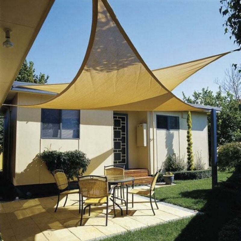 

Toldo vela sombreador 3,6 x 3,6 x 3,6 m arena