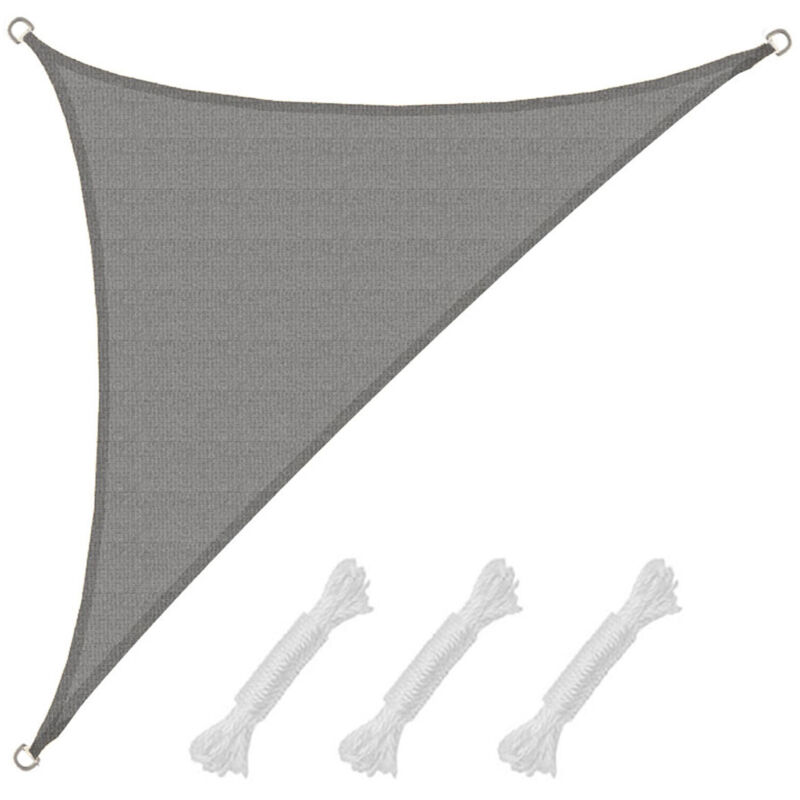 

Toldo UV HDPE 3x3x4,25 Vela de Protección Solar Triangular Techo Balcón Gris