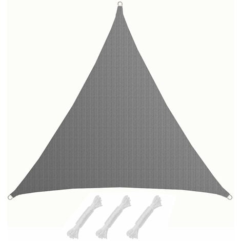 Toldo Vela Triangular Waterproof Gris 150 gr./m2 - Jardin202