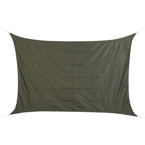 Toldo vela de sombra rectangular Curacao Gris - 2 x 3 m - Hespéride